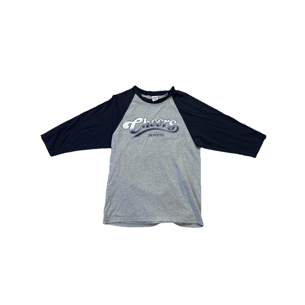 2007 CBS Cheers Boston Long Sleeve Anvil T-Shirt Size Medium Y2K